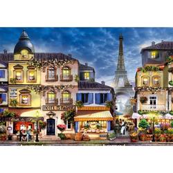 Wooden City - 2in1 Houten Legpuzzel - Breakfast in Paris - 37,5x25,4cm