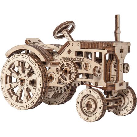 Wooden City Houten Tractor Modelbouwpakket 3D puzzel