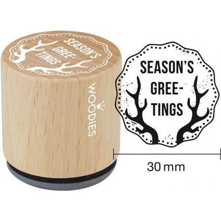 Seasons Greetings Rubber Stamp (WE7010) (DISCONTINUED)