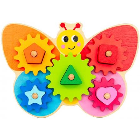 Wooden Toys – Butterfly Gear Game Wooden Toy for Toddlers