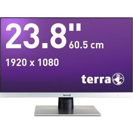 Wortmann AG TERRA LED 2462W computer monitor 60,5 cm (23.8) 1920 x 1080 Pixels Full HD Flat Zwart, Zilver