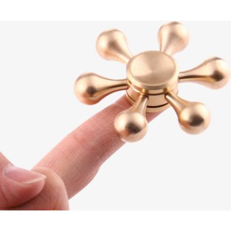X-FORCE Hand spinner - Limited Edition - Regendruppels goud (by Trendshopy)