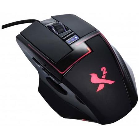 X2 -HARADA Gaming Mouse 8200DPI Rechtshandig Zwart muis