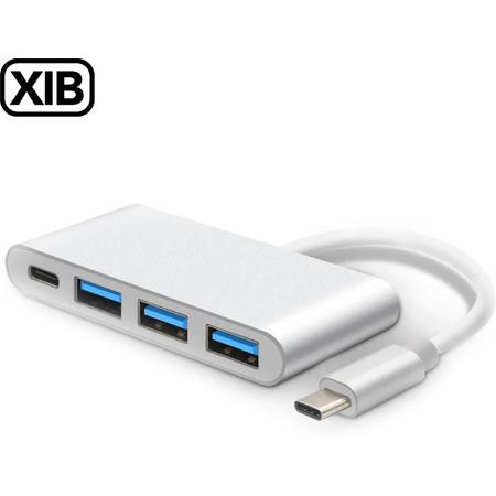 USB-C 3.1 / 4-in-1 Hub / USB-C naar 3x USB en 1x USB-C adapter / Aluminium
