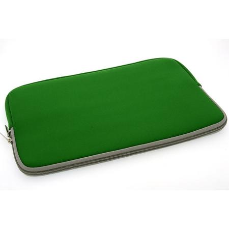 Universeel Sleeve 11.6 inch Groen Insteek hoesje Soft - Slim - Polyester