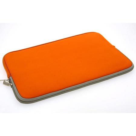 Universeel Sleeve 11.6 inch Oranje Insteek hoesje Soft - Slim - Polyester