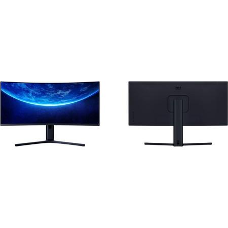 Original XIAOMI Curved Gaming Monitor 34-Inch 21:9 Bring Fish Screen 144Hz High Refresh Rate 1500R Curvature WQHD 3440*1440 Resolution 121% sRGB Wide Color Gamut Free-Sync Technology Display - Black