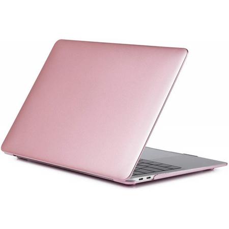 Macbook Case Cover voor New Macbook Air 13 inch 2018/2019 A1932 - Laptop Cover - Metallic Rose Pink
