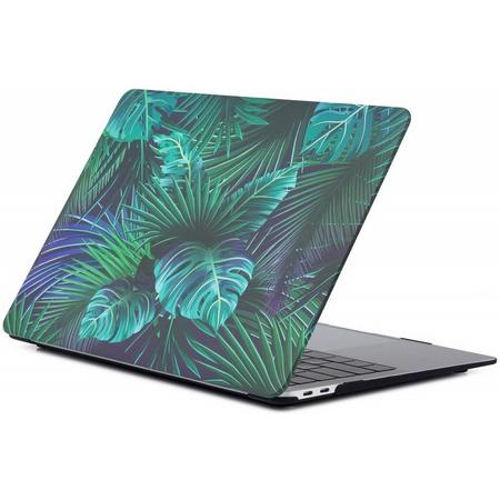 Macbook Case Cover voor New Macbook Air 13 inch 2018/2019 A1932 - Laptop Cover - Tropische Bladeren