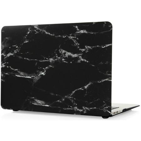 Macbook Case voor Macbook Air 13 inch (modellen t/m 2017)- Laptop Cover - Marmer Zwart Wit