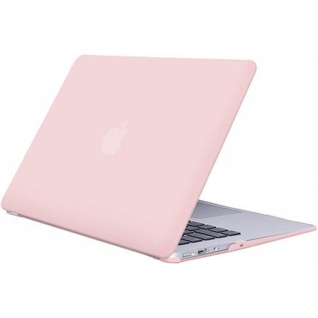 Macbook Case voor Macbook Air 13 inch (modellen t/m 2017)- Laptop Cover - Matte Soft Pink