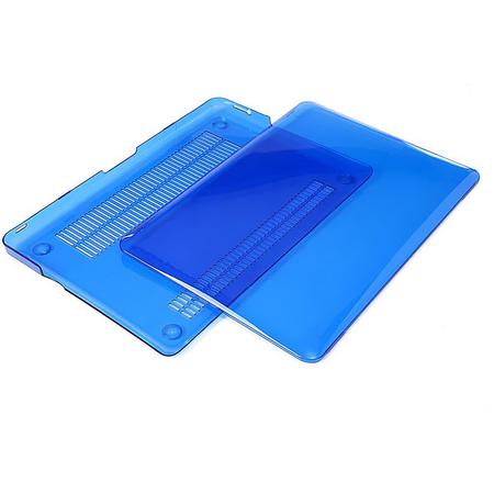 Macbook Case voor Macbook Pro 13 inch zonder Retina - Laptoptas - Clear Hardcover - Blauw