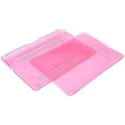 Macbook Case voor Macbook Pro 13 inch zonder Retina - Laptoptas - Clear Hardcover - Pink