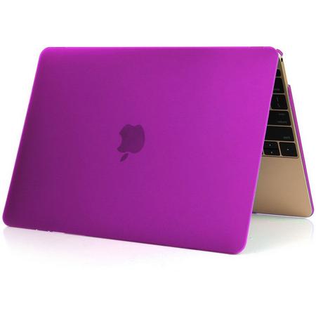 Macbook Case voor Macbook Pro Retina 13 inch - Laptoptas -  Matte Hard Case - Diep Paars