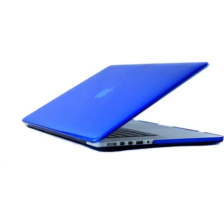Macbook Case voor Macbook Pro Retina 13 inch 2014 /2015 - Laptoptas -  Matte Hard Case - Donker Blauw
