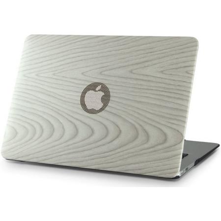 Macbook Case voor New MacBook Air 2018 13 inch (A1932) - Laptopcover - Eikenhout Wit