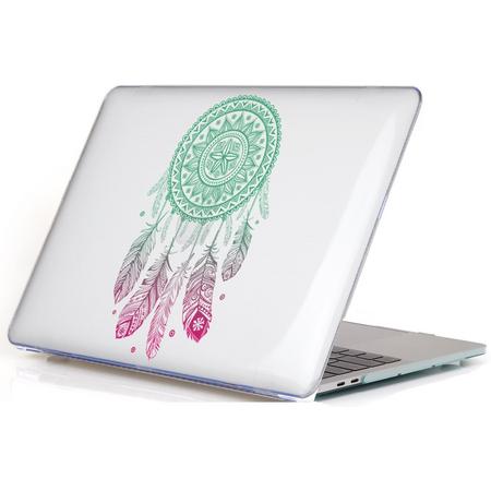 Macbook Case voor New Macbook PRO 13 inch met Touch Bar 2016/2017 - Laptop Cover met Print - Dromenvanger Groen