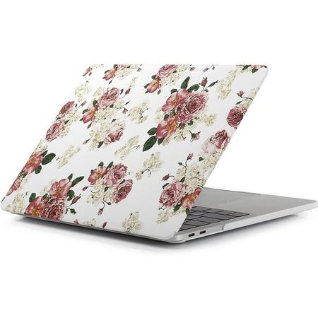 Macbook Case voor New Macbook PRO 13 inch met Touch Bar 2016/2017 - Laptop Cover met Print - Rozen