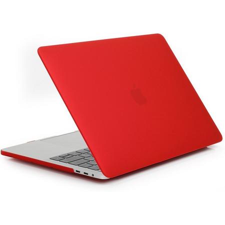 Macbook Case voor New Macbook PRO 15 inch met Touch Bar 2016 / 2017 - Hard Case - Matte Rood