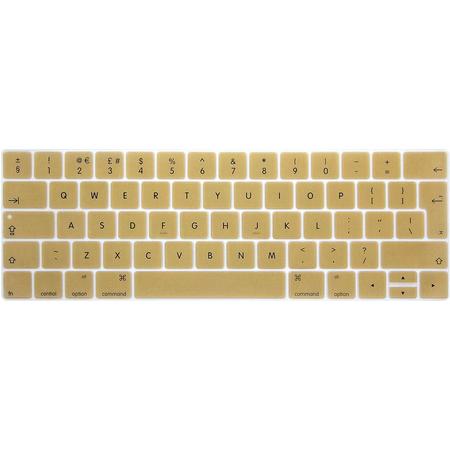 Toetsenbord Cover voor New Macbook PRO 13/15 inch (Touch Bar) 2016/2017 - Siliconen - Goud