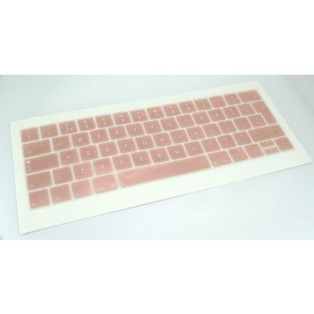 Toetsenbord Cover voor New Macbook met Touch Bar 13/15 inch 2016/2017 - Siliconen - Rosé Goud
