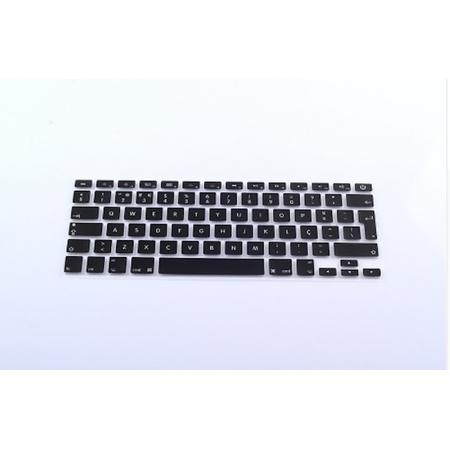 Xssive Toetsenbord cover voor MacBook 12 inch Retina - siliconen - zwart - NL indeling