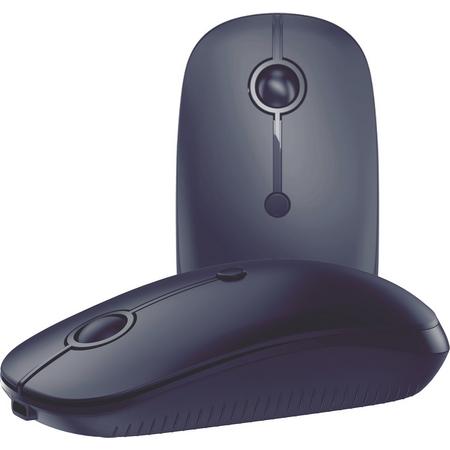 XtremeMac Multi-Connection Mouse Bluetooth, Type-C en USB-A - Space grey