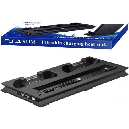 Multifunctionele Standaard voor Playstation 4 Slim - PS4 Vertical Stand Docking Station – Oplader voor PS4 Controller