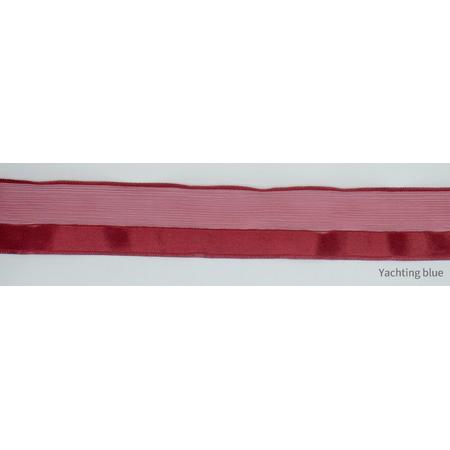 Sier band - bordeaux kleur - sierband met bedrade rand - fournituren - lengte 3 meter - lint - stof - afwerkband - naaien - decoratieband -