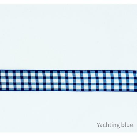 Sierband blauwe ruit - lint - naaien - fournituren -