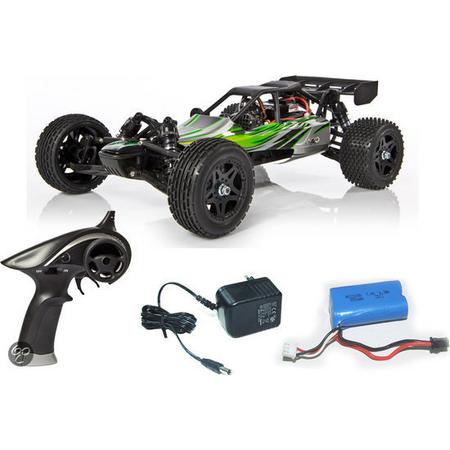 Yellow-RC Dune Racer Buggy 1/12 2,4GHZ RTR (7.4V accu en lader) Groen YEL11011