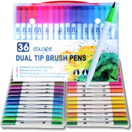 Your Adventure 36 Brush Pens - Mét Bonus Fineliners