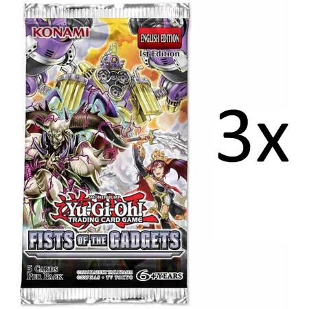 Yu-Gi-Oh! - 3x Fists of the Gadgets booster box pakjes