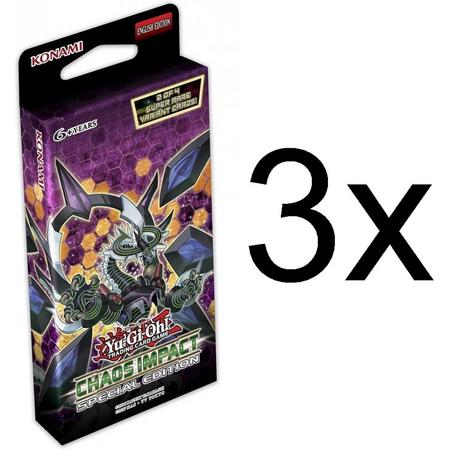 Yu-gi-oh! - 3x Chaos Impact special edition