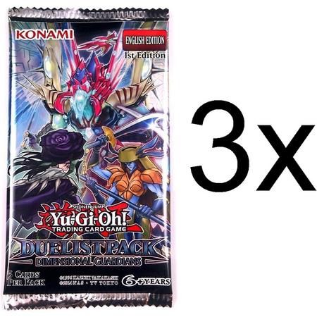 Yu-gi-oh! - 3x Duelist Pack Dimensional Guardians booster box packs
