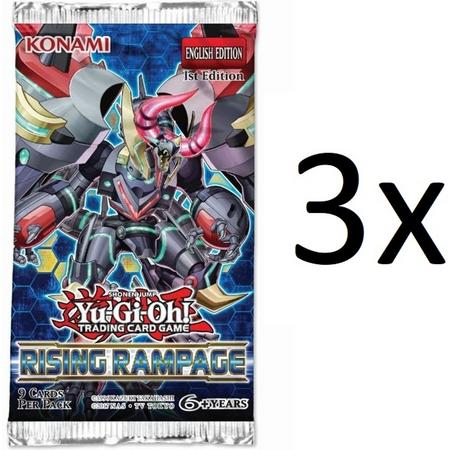 Yu-gi-oh! - Rising Rampage 3 booster box pakjes