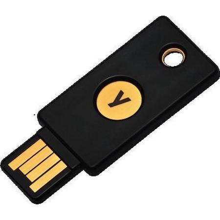 YubiKey 5A USB Beveiligingssleutel (FIDO2, U2F, smartcard, OTP, OpenPGP 3)