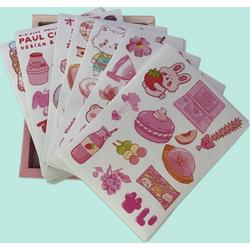 Bullet Journal Stickers - Planner Agenda Stickers - 50 vellen- Manga - Pink - Roze - Cute - Kawaii - Vaporware - Stickervellen - Scrapbook stickers - Bujo stickers - Stickers volwassenen en kinderen