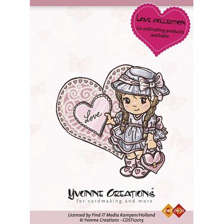 Stamps - Yvonne Creations - Love Collection - Girl