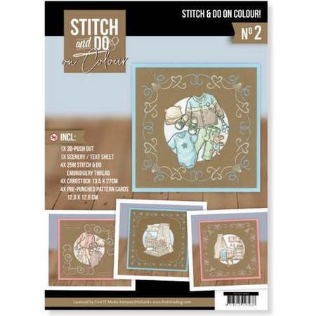 Stitch and Do on Colour 002 - Yvonne Creations - Newborn