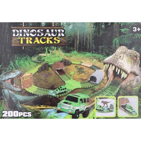 Dinosaur Tracks- Dinosaurus autobaan - 200 PCS- Racebaan