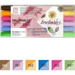 Brushpennen - Zig Brushables - set - 6 colors - bright