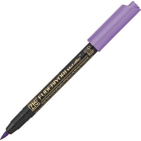 Kuretake Fudebiyori Brush Pen - Metallic Violet