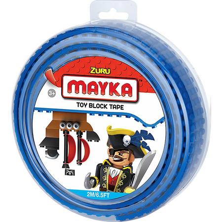 Mayka bouwblokjes tape blauw - 2 meter / 4 studs