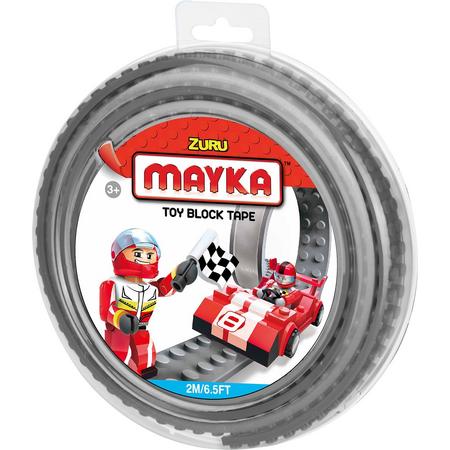Mayka bouwblokjes tape grijs - 2 meter / 2 studs