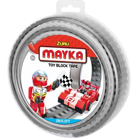 Mayka bouwblokjes tape grijs - 2 meter / 4 studs