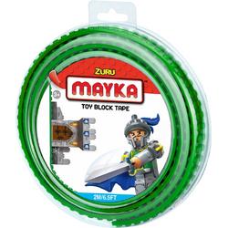 Mayka bouwblokjes tape groen - 2 meter / 2 studs