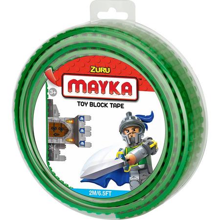 Mayka bouwblokjes tape groen - 2 meter / 4 studs
