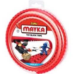 Mayka bouwblokjes tape rood - 2 meter / 2 studs