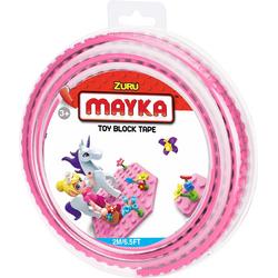 Mayka bouwblokjes tape roze - 2 meter / 2 studs